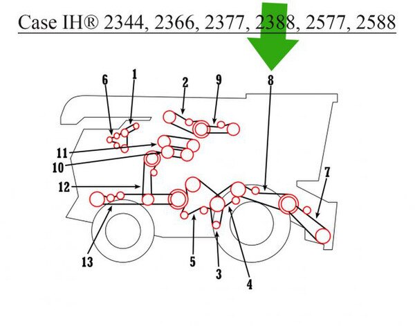 192738C1 Feeder Drive Belt No Trap